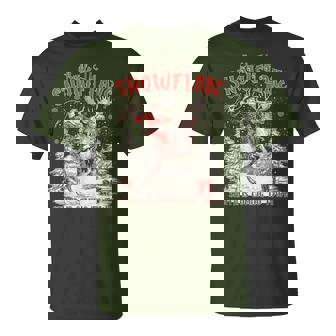 Buckle Up Snowflake Santa Is Coming To Town Rodeo Christmas T-Shirt - Monsterry