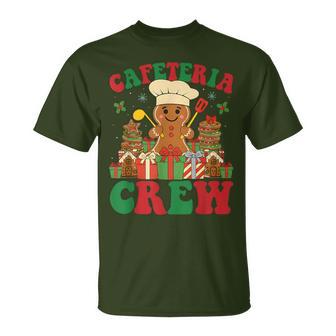 Cafeteria Crew Gingerbread Lunch Lady Worker Xmas Women T-Shirt - Thegiftio UK