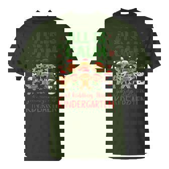 All Is Calm This Is Kindergarten Gingerbread Christmas T-Shirt - Monsterry