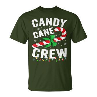 Candy Cane Crew Christmas Candy Lover X-Mas T-Shirt - Seseable