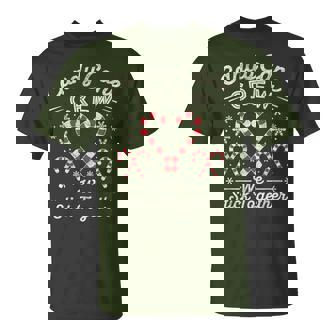 Candy Cane Crew We Stick Together Christmas Couples T-Shirt - Monsterry