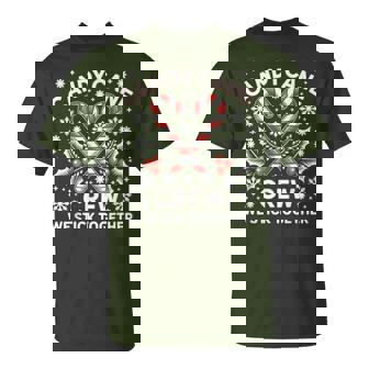 Candy Cane Crew We Stick Together Christmas Xmas T-Shirt - Seseable