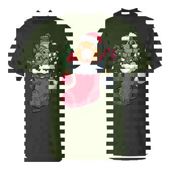 Capybara Christmas Stocking Animal Lovers Festive Holiday T-Shirt - Monsterry