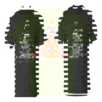 Capybara Gaming Video Games Controllers Christmas Tree T-Shirt - Monsterry