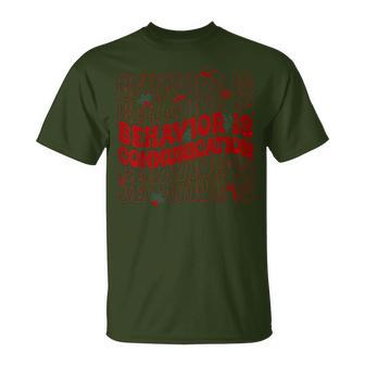 Christmas Behavior Is Communication Behavior Analyst Autism T-Shirt | Mazezy