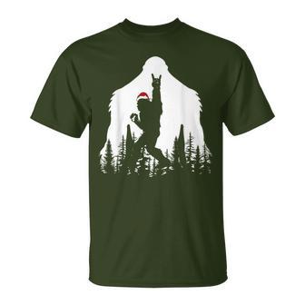Christmas Bigfoot Sasquatch Tree Lights Xmas Boys T-Shirt - Thegiftio UK