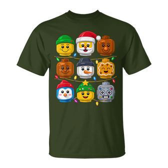 Christmas Building Crew Costume Master Builder Block Xmas T-Shirt - Thegiftio UK
