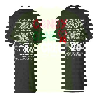 Christmas Candy Cane Heart Holiday Family Matching Pajama T-Shirt - Thegiftio