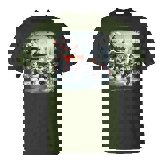 Christmas Cat Cats For Everybody Xmas Santa T-Shirt - Monsterry