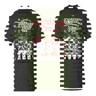 Christmas Crew Xmas Puppy Dog Christmas Bernedoodle T-Shirt | Mazezy