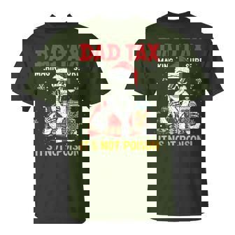 Christmas Santa Skeleton Dad Tax Papa Xmas Family T-Shirt - Thegiftio