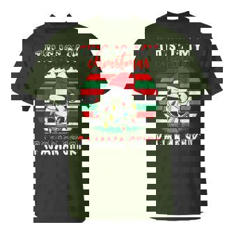 This Is My Christmas Pajama Soccer Football Santa Hat Xmas T-Shirt - Thegiftio