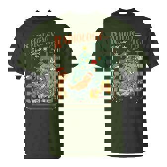 Christmas Radiology Tech Gingerbread Man Radiate Joy T-Shirt | Seseable UK