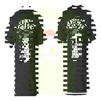 Christmas Spirit Halloween Ghost T-Shirt - Seseable