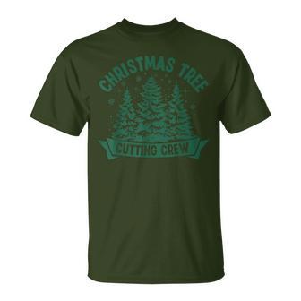 Christmas Tree Cutting Crew T-Shirt - Thegiftio UK