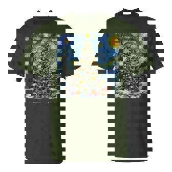 Christmas Tree Van Gogh Starry Night Christmas 2025 T-Shirt - Seseable
