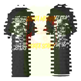 Christmas Vintage Horror Creepy Santa Claus Scary Xmas T-Shirt | Mazezy