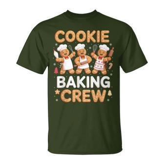 Cookie Baking Crew Christmas Gingerbread Lovers Xmas Pajamas T-Shirt - Thegiftio UK