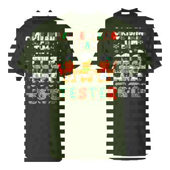 Cookie Baking Team Tester Christmas Gingerbread Lovers T-Shirt - Monsterry