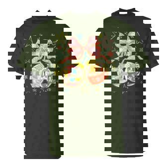 Coquette Christmas Hot Cocoa & Books Ornament T-Shirt | Mazezy