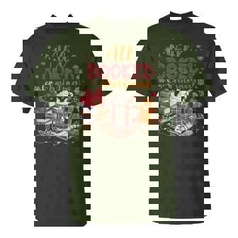 Coquette Xmas Book Lover Santa Cocoa All I Want Is Books T-Shirt - Monsterry