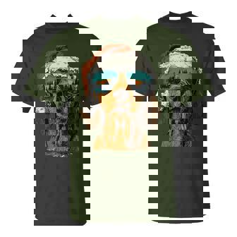 Cute Dachshund With Sunglasses Santa Hat Snow Christmas Dog T-Shirt | Mazezy