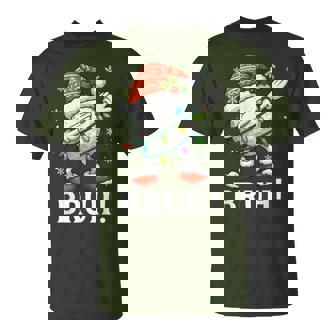 Dabbing Golf Ball Bruh Christmas Santa Sports T-Shirt | Mazezy