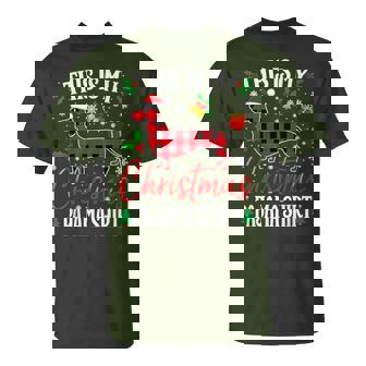 This Is My Dachshund Dog Christmas Pajama Xmas Outfit T-Shirt | Mazezy