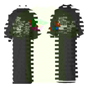 Dachshund Through The Snow Dachshund Dog Mom Christmas T-Shirt | Mazezy