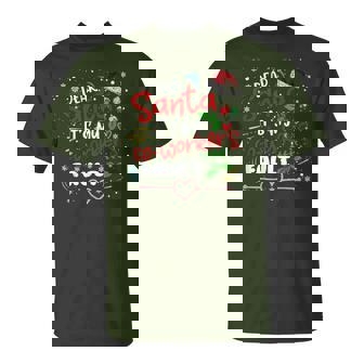 Dear Santa It's My Coworker's Fault Christmas Xmas Santa Hat T-Shirt | Mazezy