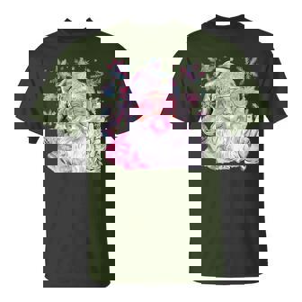 Disco Santa Bubblegum Snow Christmas Girls Women T-Shirt - Monsterry