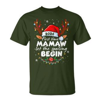 First Time Mamaw 2026 Let The Spoiling Begin Xmas T-Shirt - Monsterry