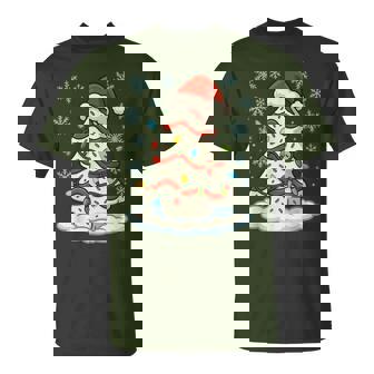 Fun Christmas Lights Wrapped On Christmas Tree Food Cake T-Shirt | Seseable CA