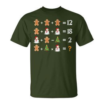 6 7 Meme Christmas Order Of Operations Math Teacher T-Shirt - Thegiftio