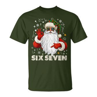 6 7 Xmas Santa Claus 6-7 Christmas Matching Boys Girl T-Shirt - Thegiftio UK