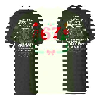 This Is My 67 Christmas Pajama Xmas Holiday Number T-Shirt | Seseable CA