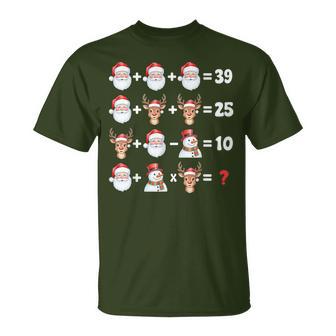 67 Math Teacher Six Seven Meme Christmas Santa Puzzle T-Shirt - Thegiftio