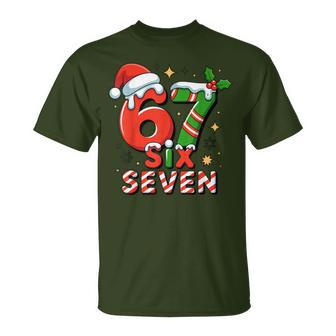 67 Meme Christmas Six Seven Santa Holiday T-Shirt - Thegiftio UK