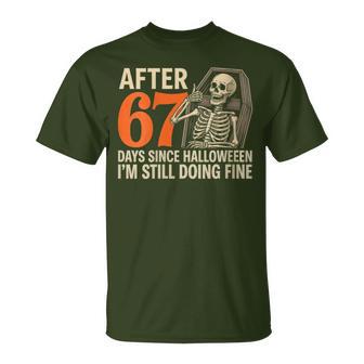 67 Meme Skeleton In The Coffin Retro Christmas Squad T-Shirt - Thegiftio UK