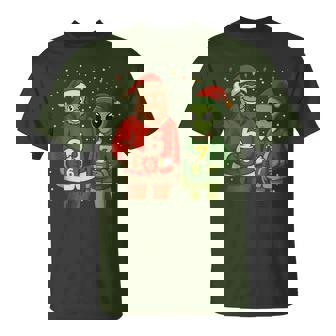 67 Number Bigfoot Alien Christmas T-Shirt | Mazezy