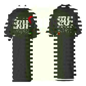 Bruh Merry Christmas Pajama Family Meme Xmas Boy T-Shirt | Mazezy