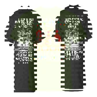 Chicken Mom Xmas Making A List Chicken It Twice T-Shirt - Seseable