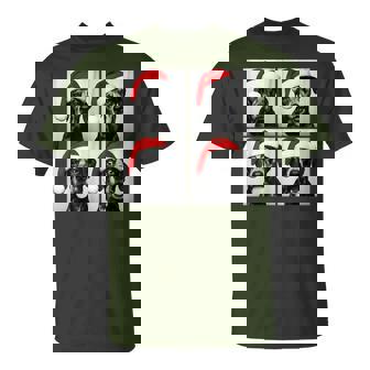 Christmas Catahoula Leopard Dog Santa Photo Booth T-Shirt - Monsterry