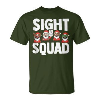 Christmas Optometrist Sight Squad Apparel Optometry T-Shirt - Thegiftio UK