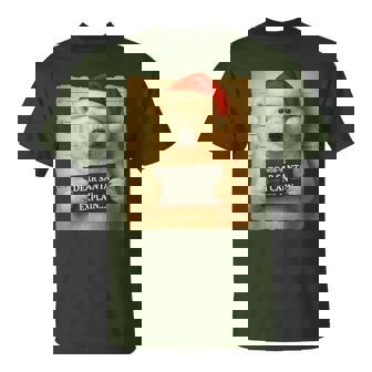 Christmas Polar Bear Cute Polar Bear Santa Hat T-Shirt - Thegiftio