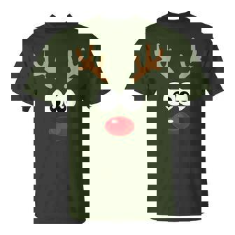 Christmas Reindeer T De Navidad Jersey Gris Dibujos Animados Niño -Niños Manga Corta Pequeño Eu Fiesta Navidad Camiseta unisex - Regaloses