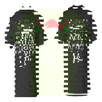 Christmas Santa's Favorite Ho Naughty Pajama Matching T-Shirt | Seseable CA