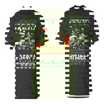 Christmas Santazilla Japanese Monster Dinosaur Boys T-Shirt | Seseable UK