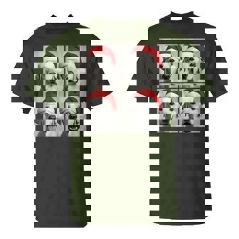 Christmas Yellow Labrador Retriever Santa Photo Booth T-Shirt - Monsterry