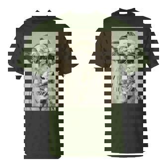 Cow With Sunglasses Retro Christmas Festive Animal T-Shirt | Mazezy